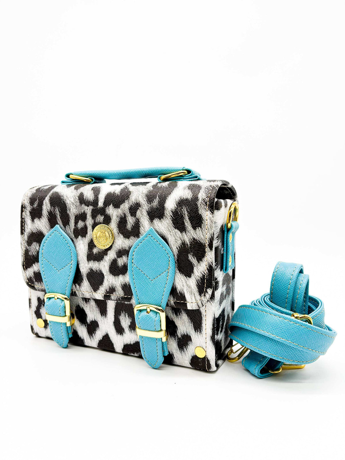 Devora Black Leopard print Blue