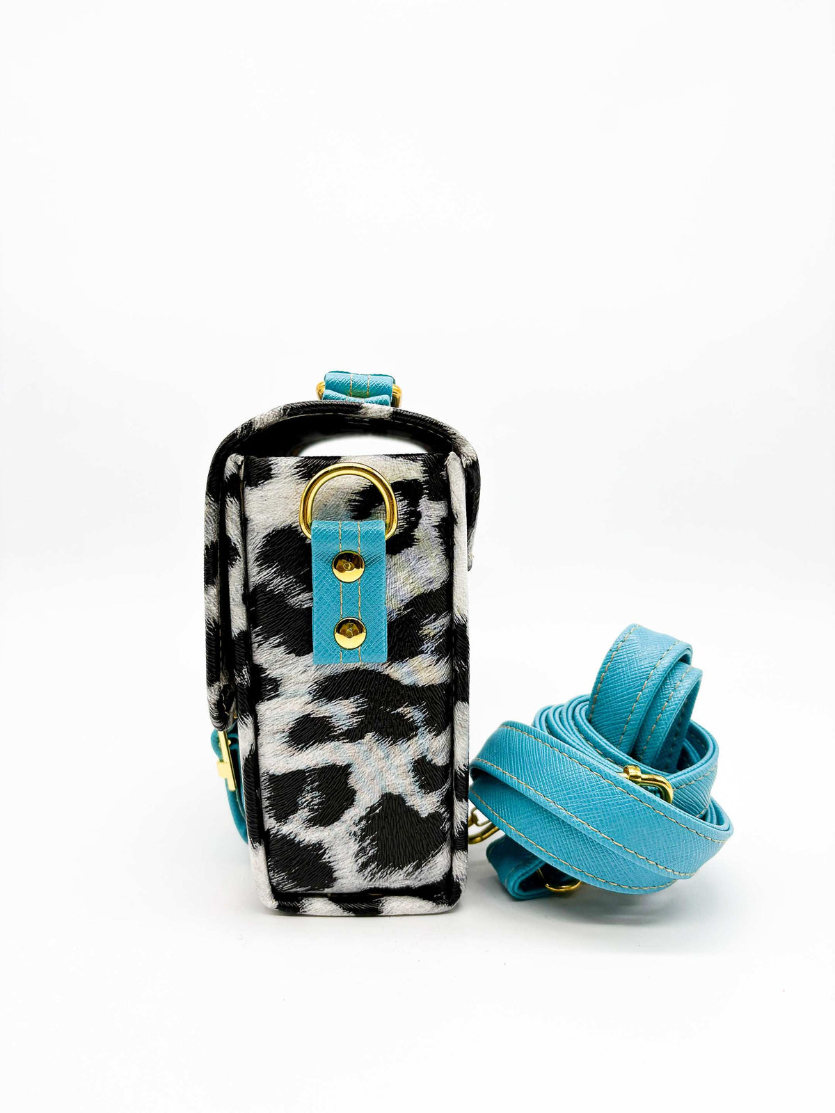 Devora Black Leopard print Blue