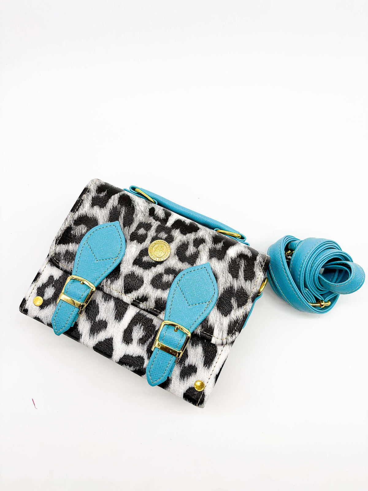 Devora Black Leopard print Blue