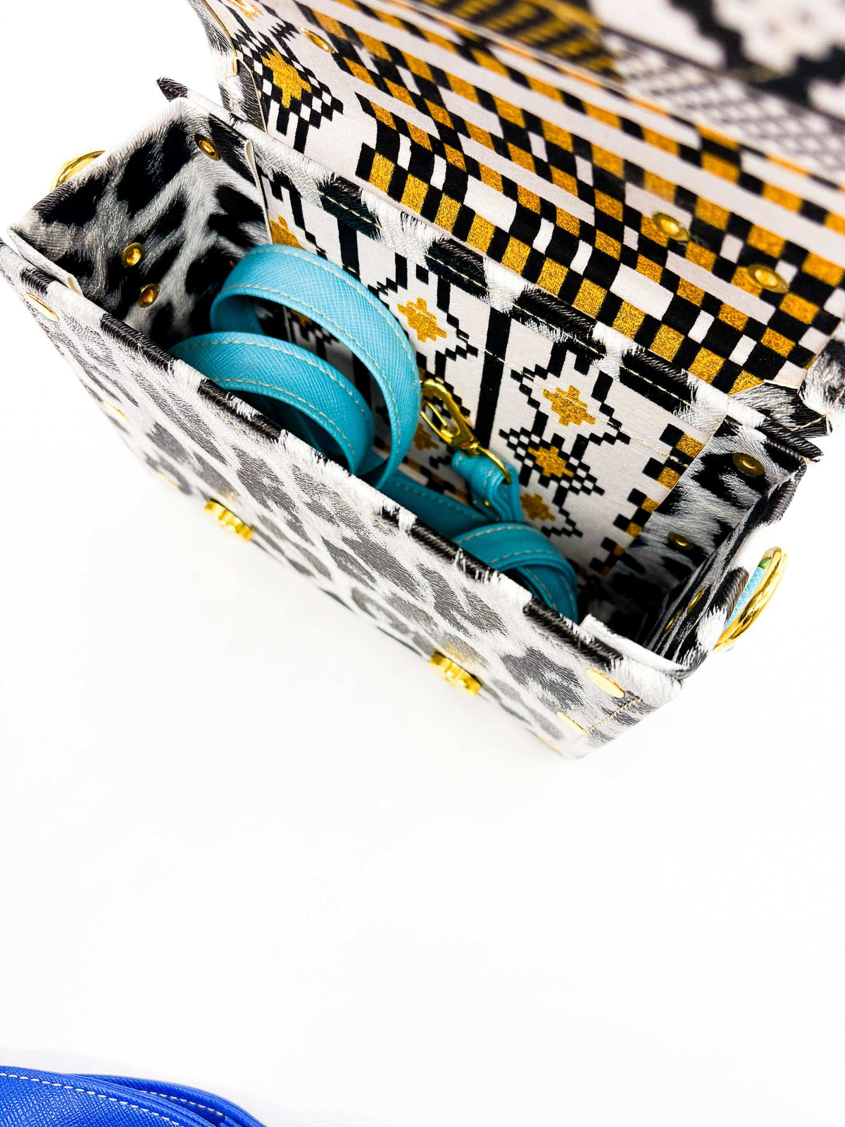 Devora Black Leopard print Blue