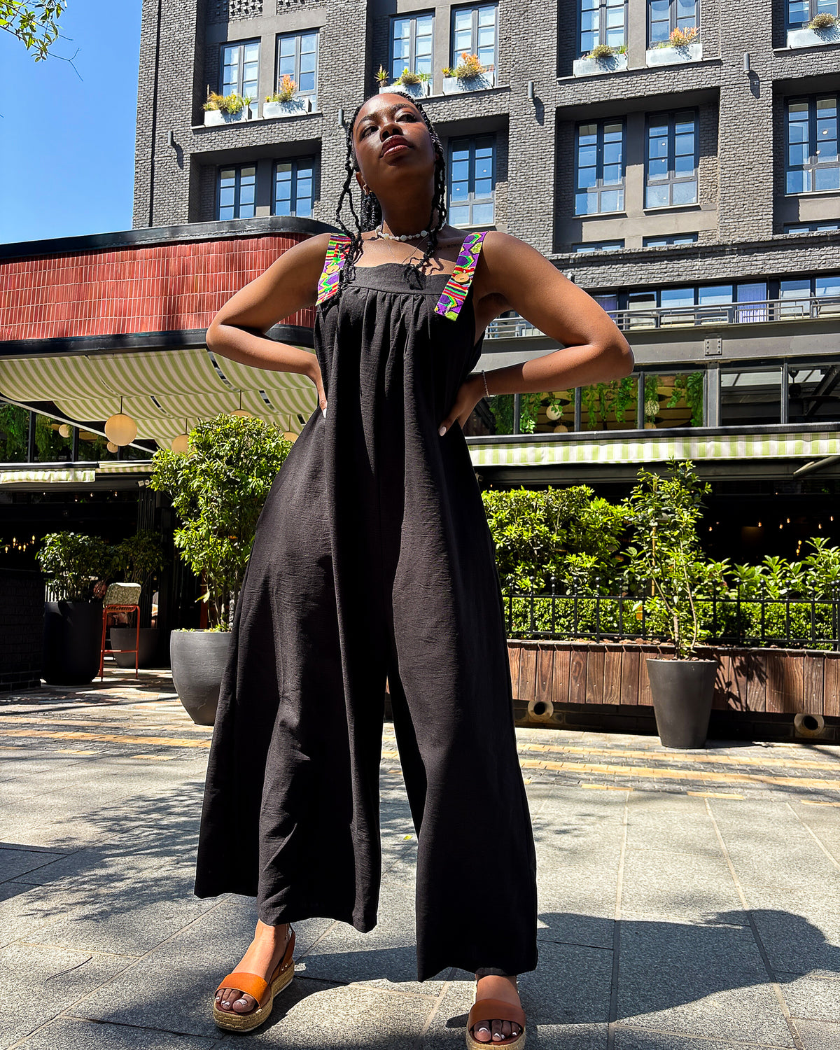 Kitsi Jumpsuit Black Heritage