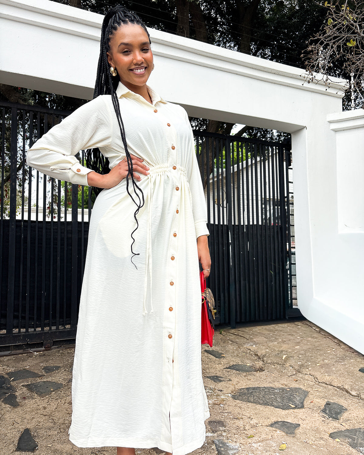 Suraiya Dress Off White