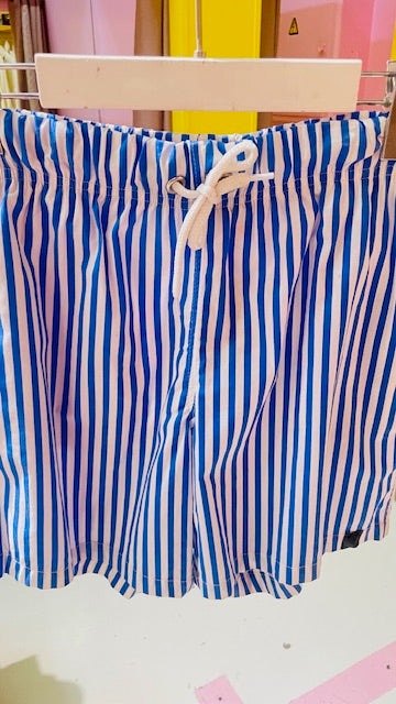 Jene Rene Striped Blue Shorts. Small - DR PACHANGA