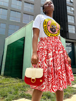 Amogelang Maxi Skirt Red - DR PACHANGA