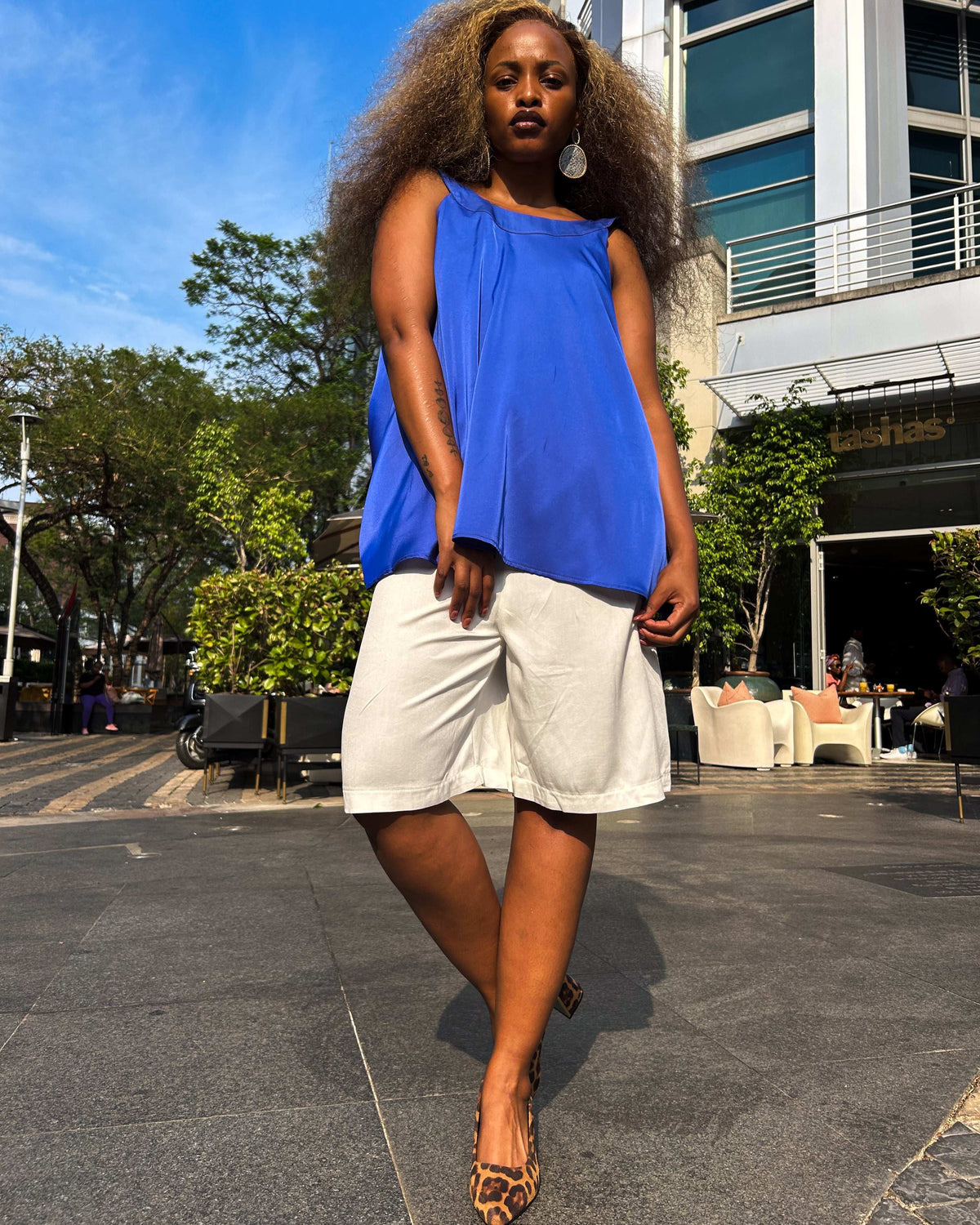 Shelly Top Electric Blue