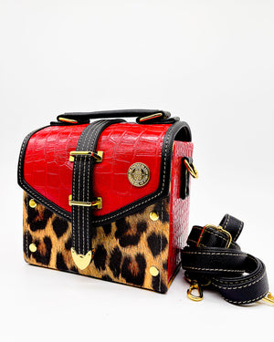 Grace Leopard Print Red