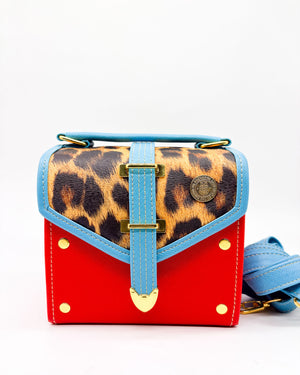 Grace Jones Leopard Print  Electric Red