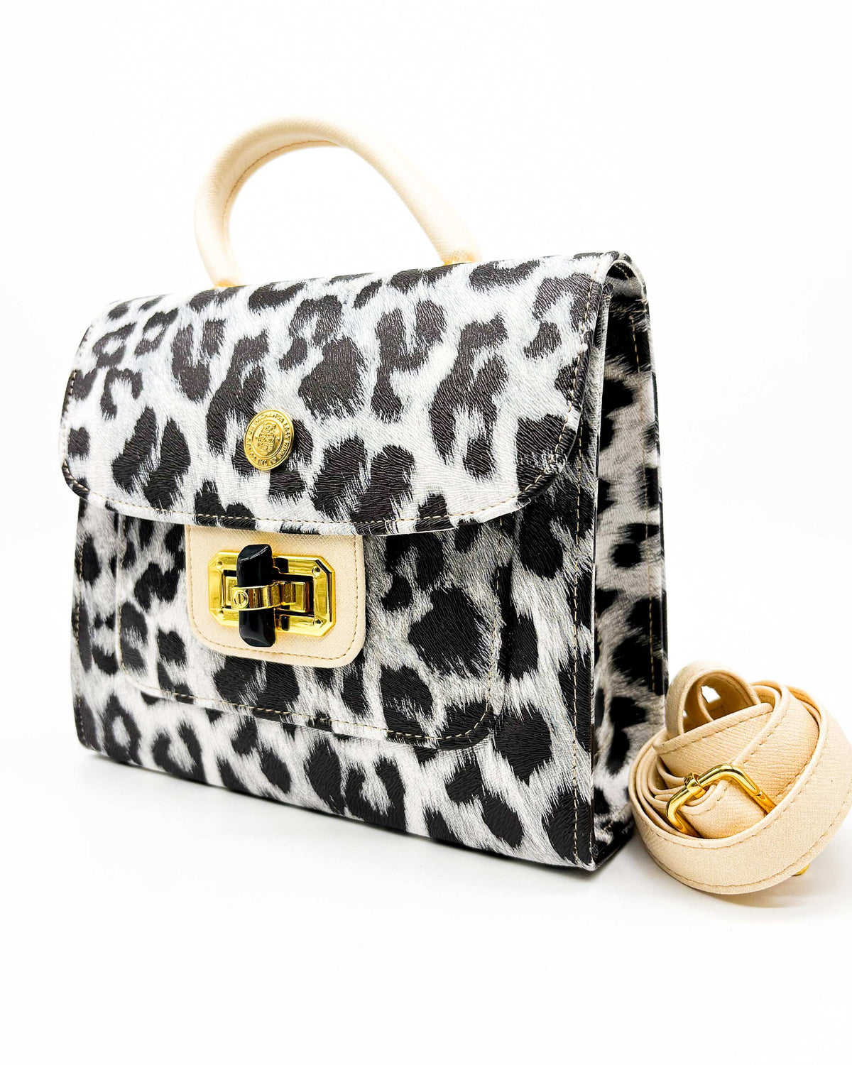 Vanessa Leopard Print Black