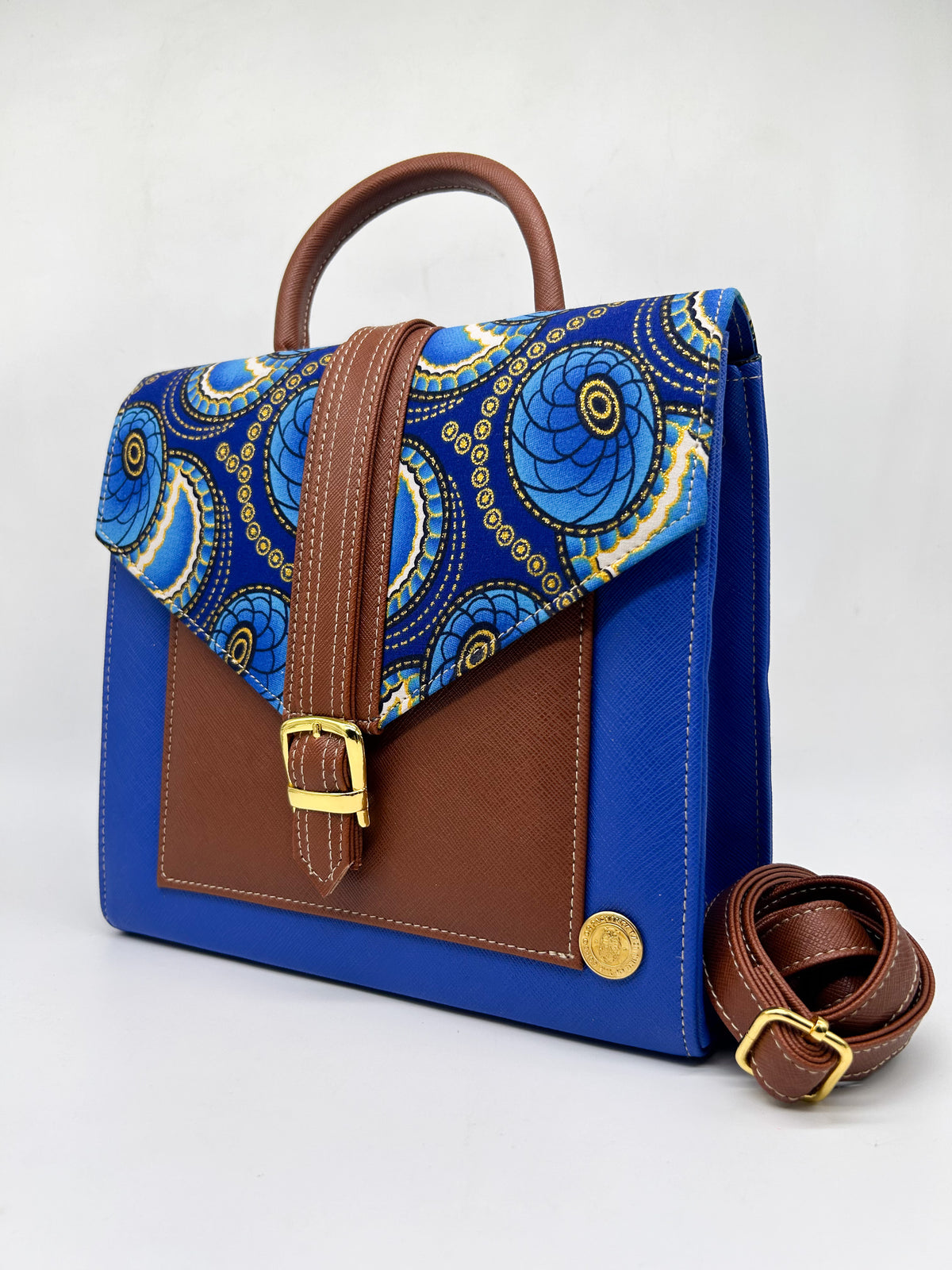 Lerato Handbag Electric Blue Blue Print