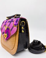 Sibongile Mustard Purple Print - DR PACHANGA