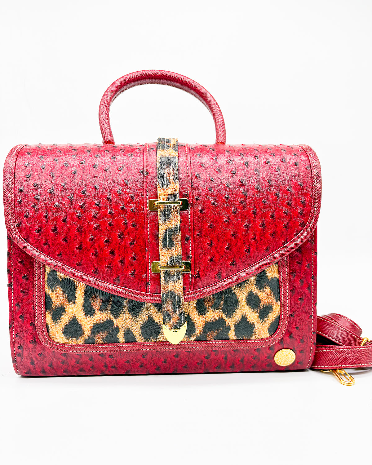 Olenga Handbag Made With African Gold Wax