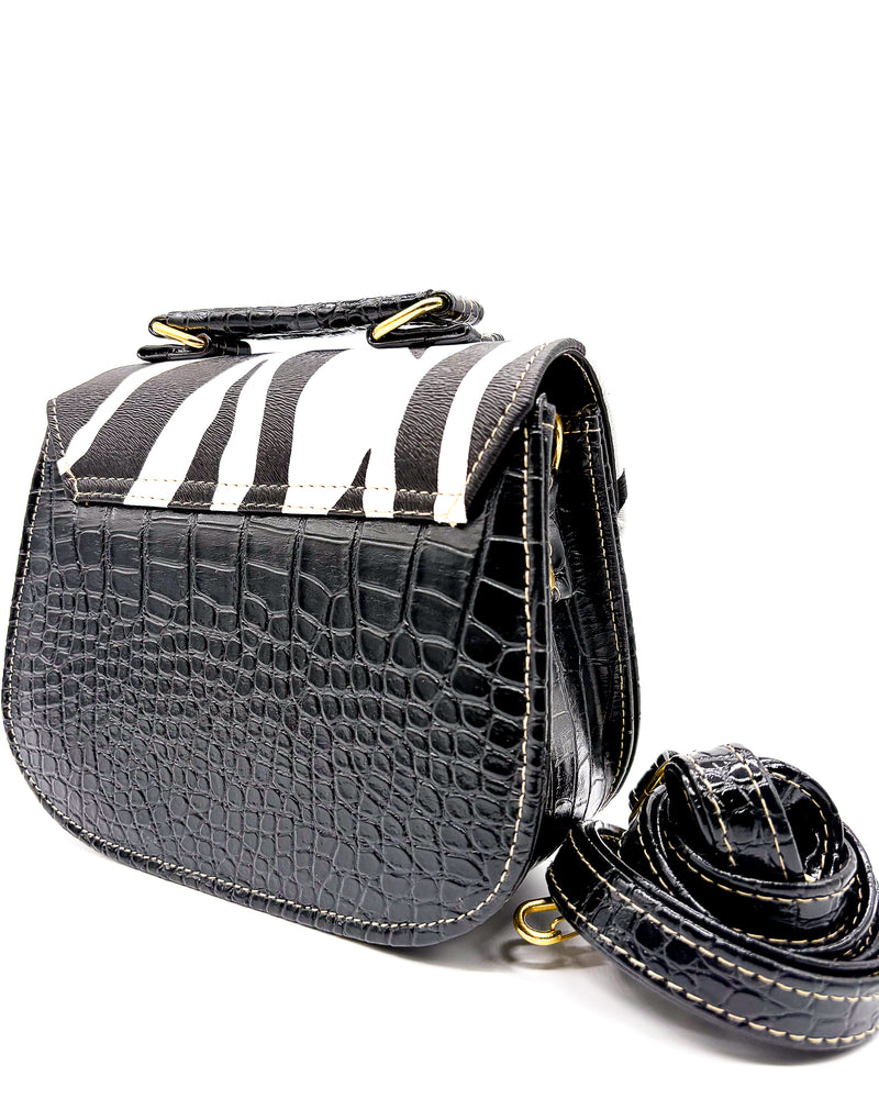 Janet Black Zebra Print - DR PACHANGA