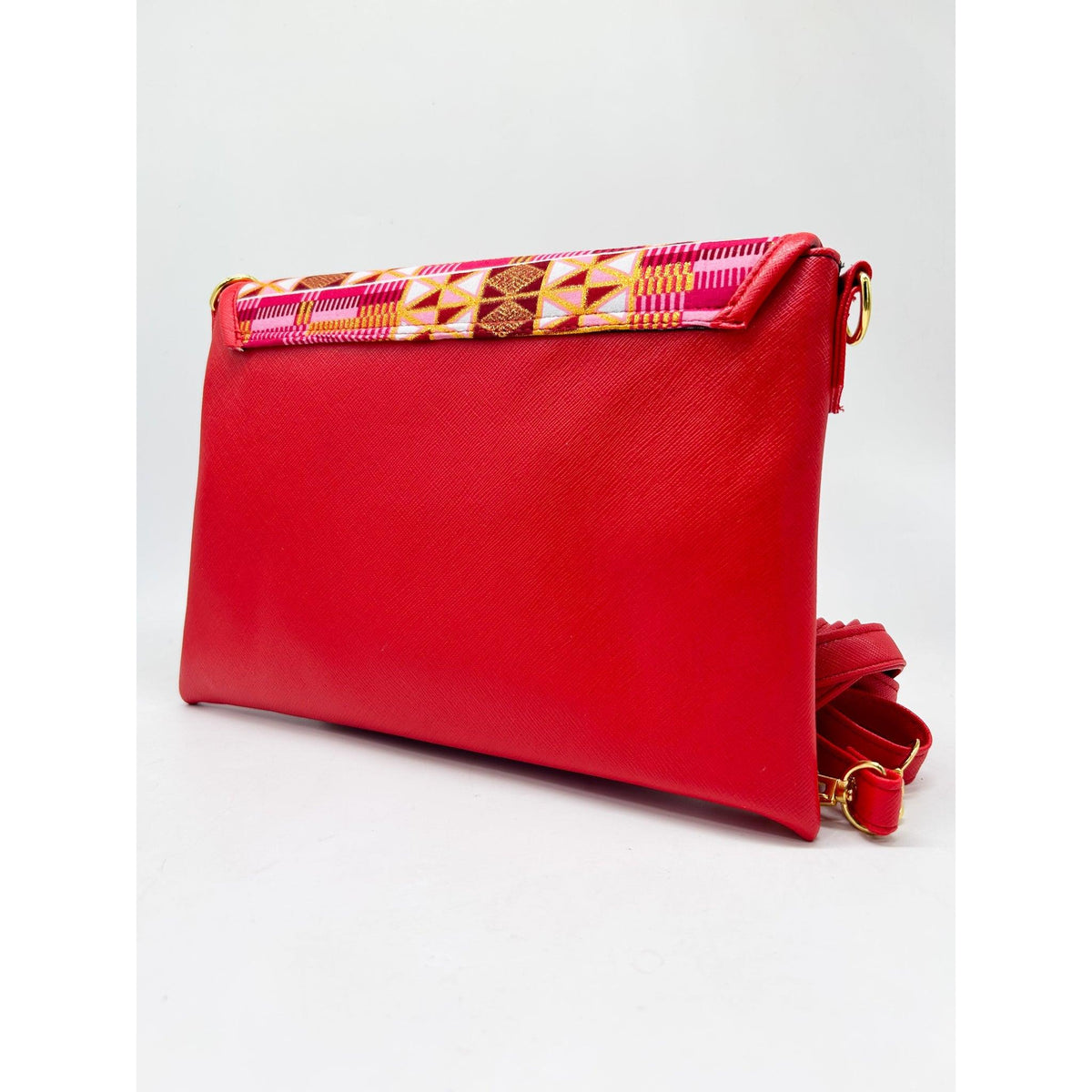 Lulu Clutch Bag Electric Red Print - DR PACHANGA