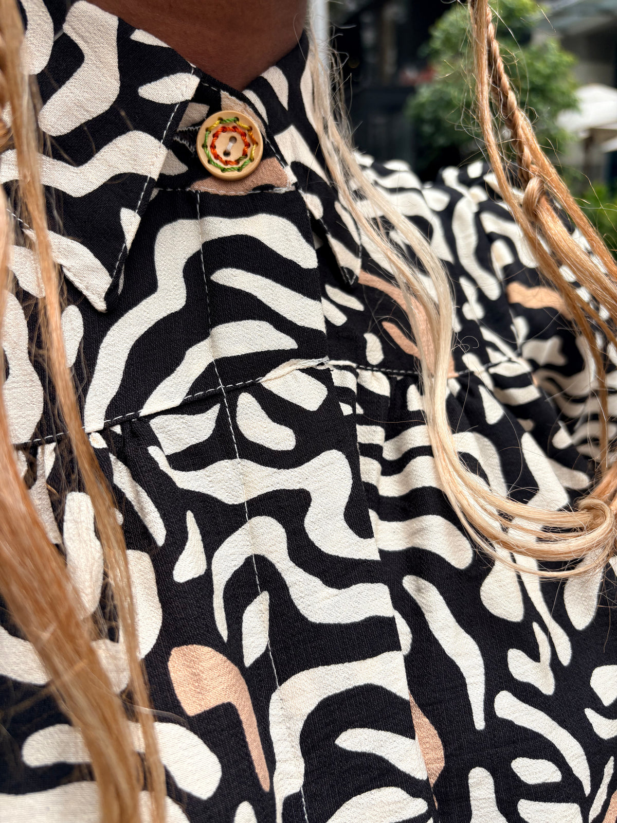 Lindiwe Dress Brown Print - DR PACHANGA