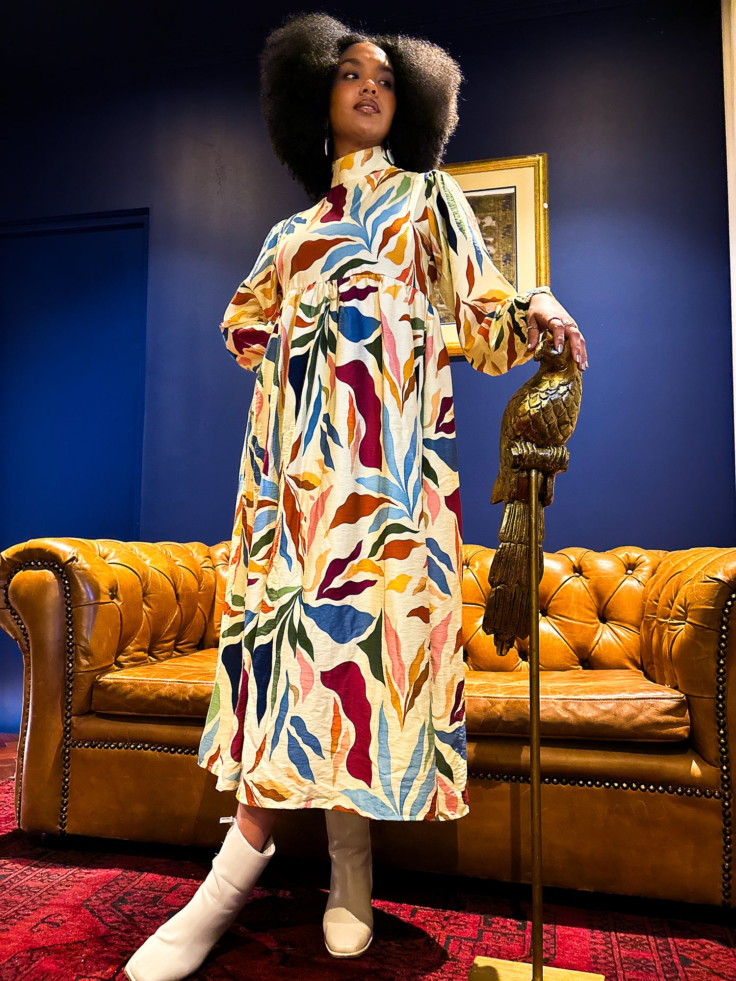 Buyi Gqoka Beige Print