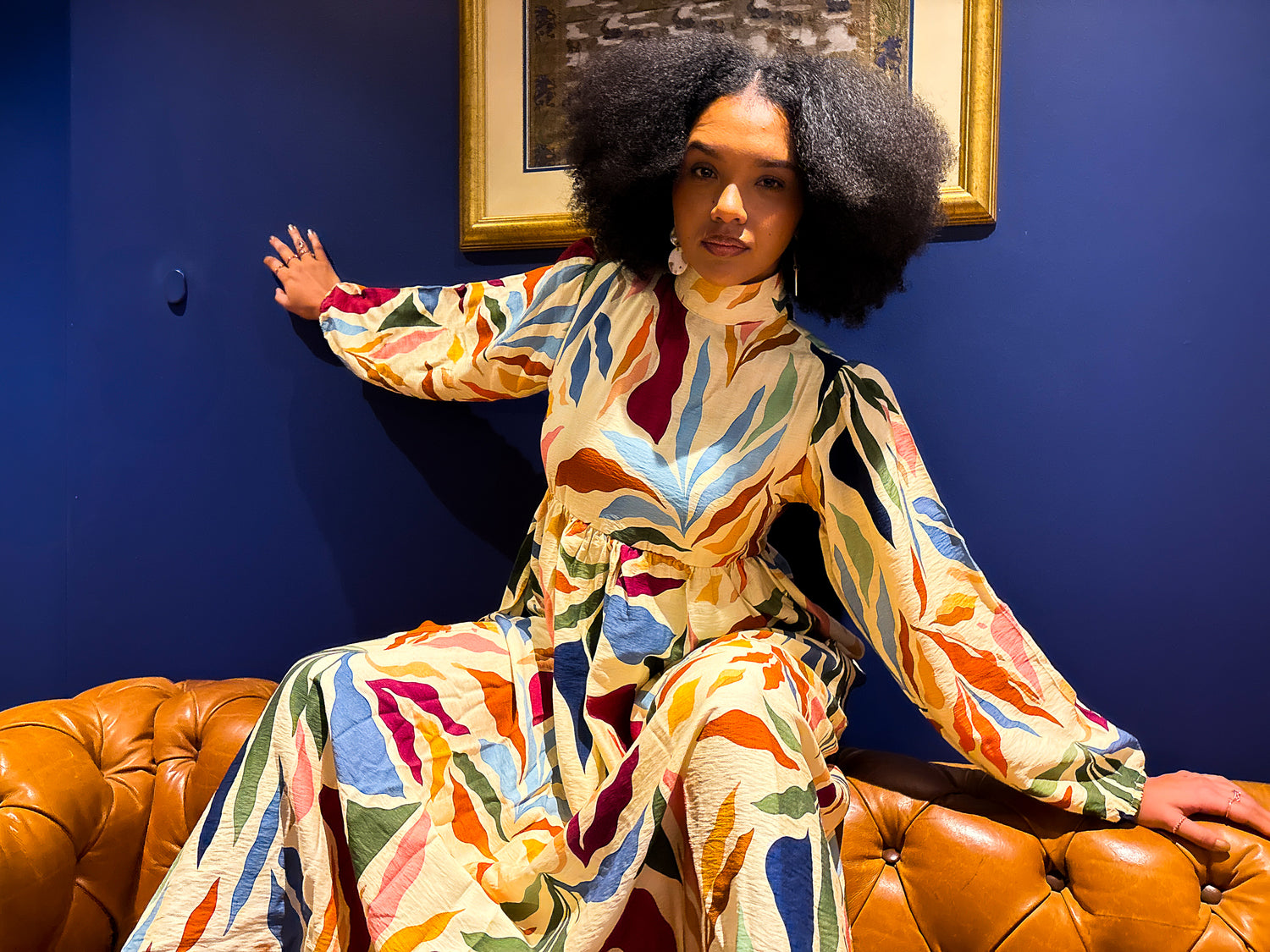 Buyi Gqoka Beige Print
