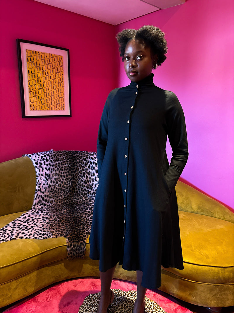 Georgina Maxi Dress Black - DR PACHANGA