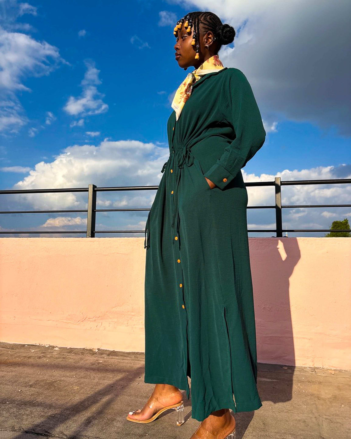 Suraiya Dress Bottle Green