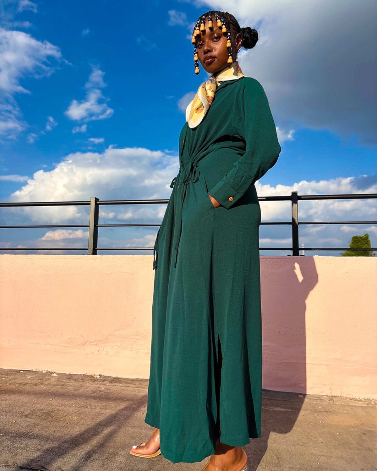 Suraiya Dress Bottle Green