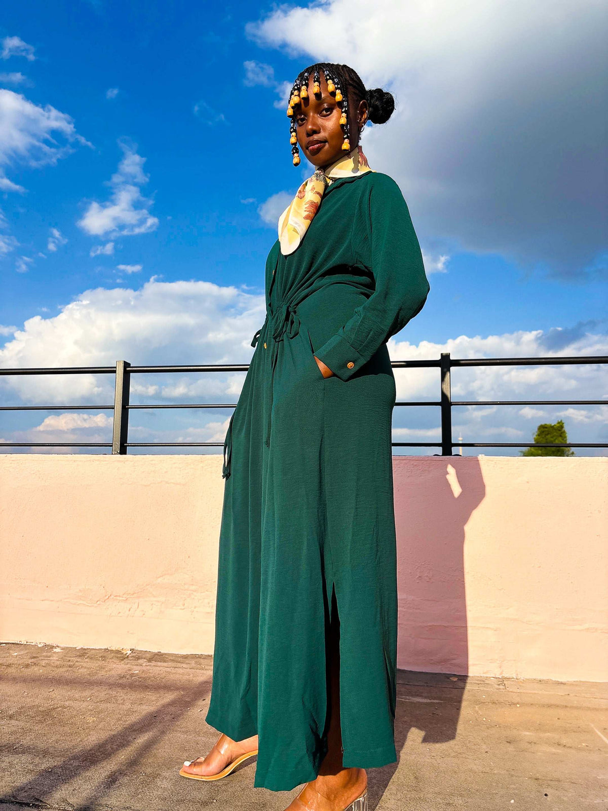 Suraiya Dress Bottle Green