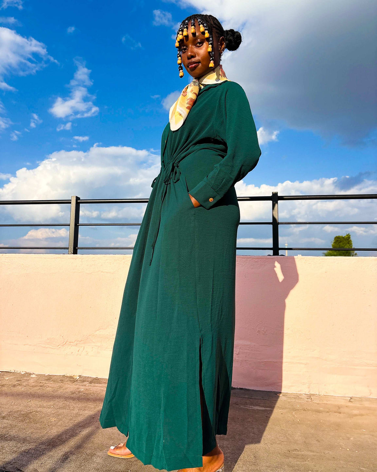 Suraiya Dress Bottle Green