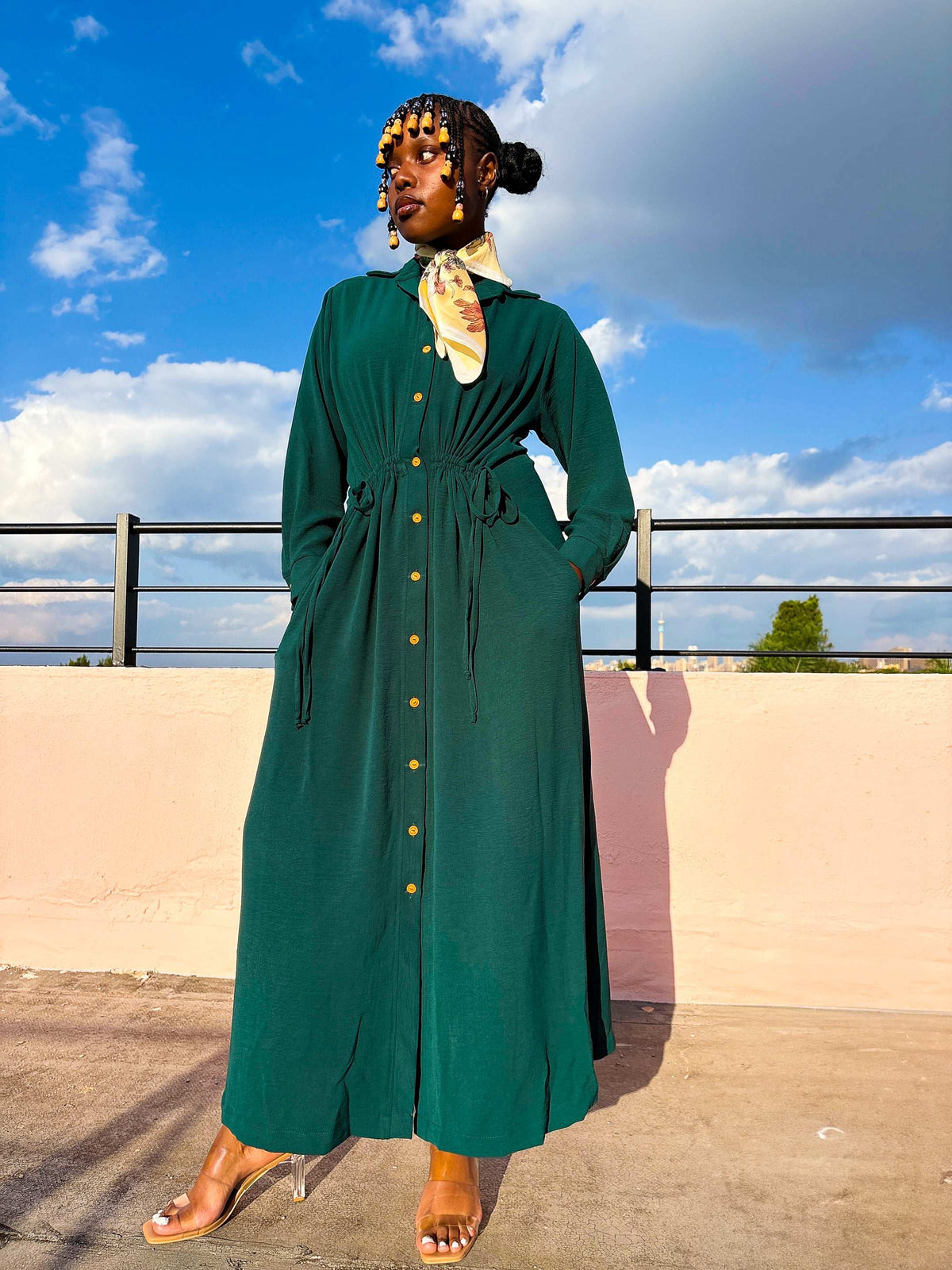 Suraiya Dress Bottle Green