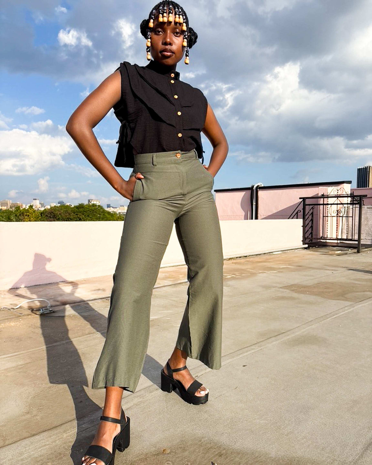 Maxime Pants Olive Green
