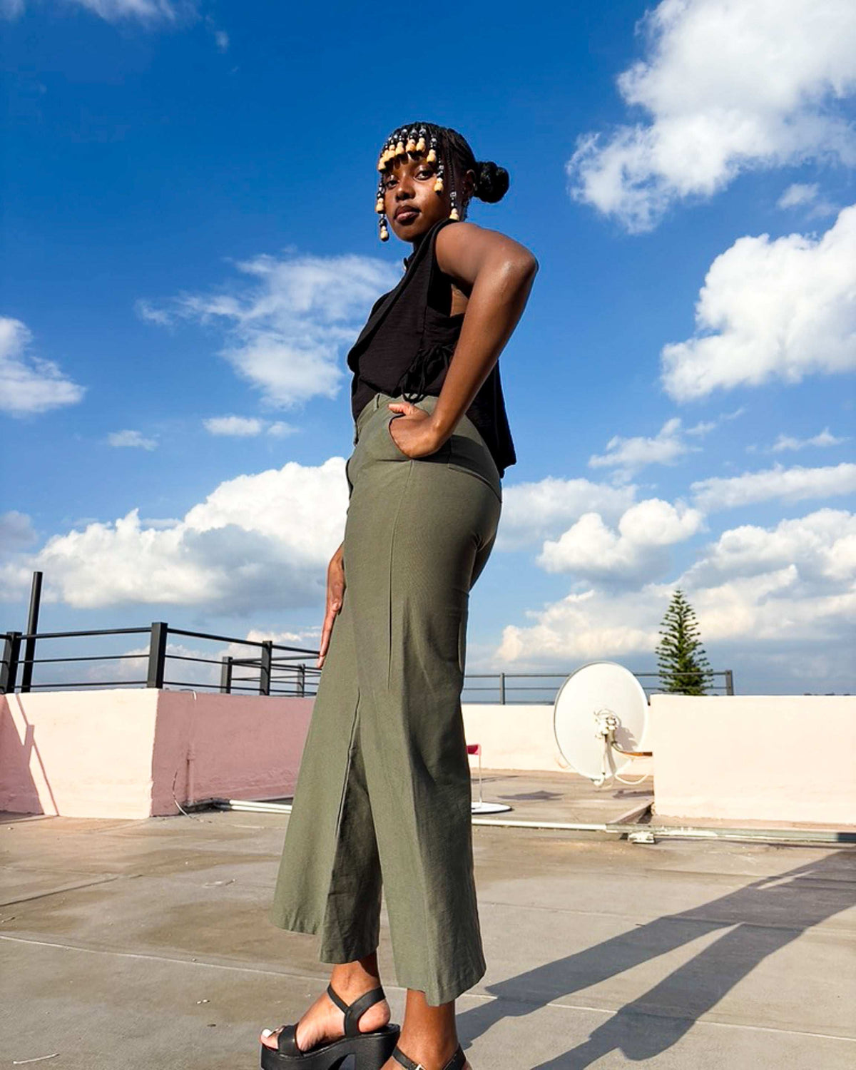 Maxime Pants Olive Green