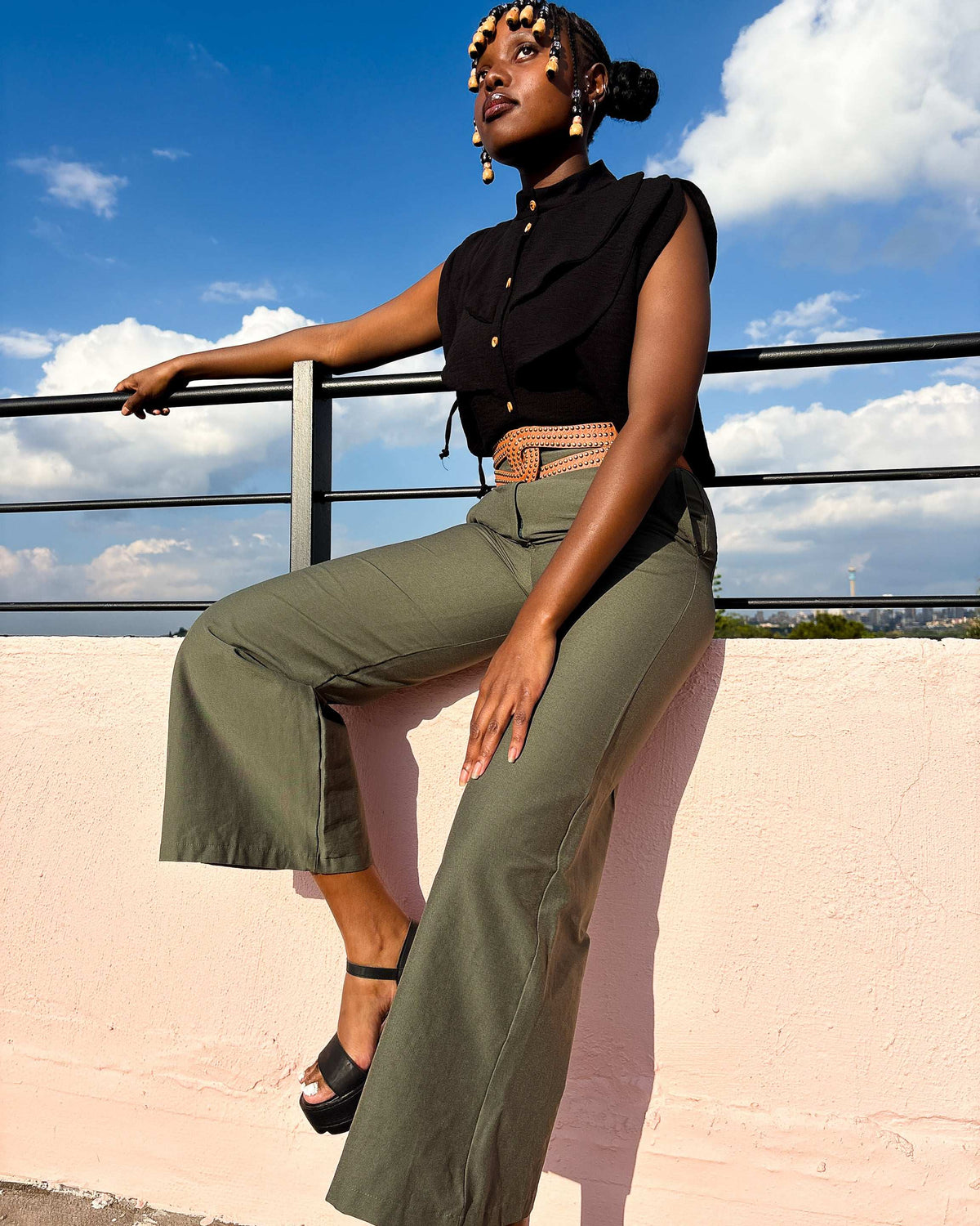 Maxime Pants Olive Green