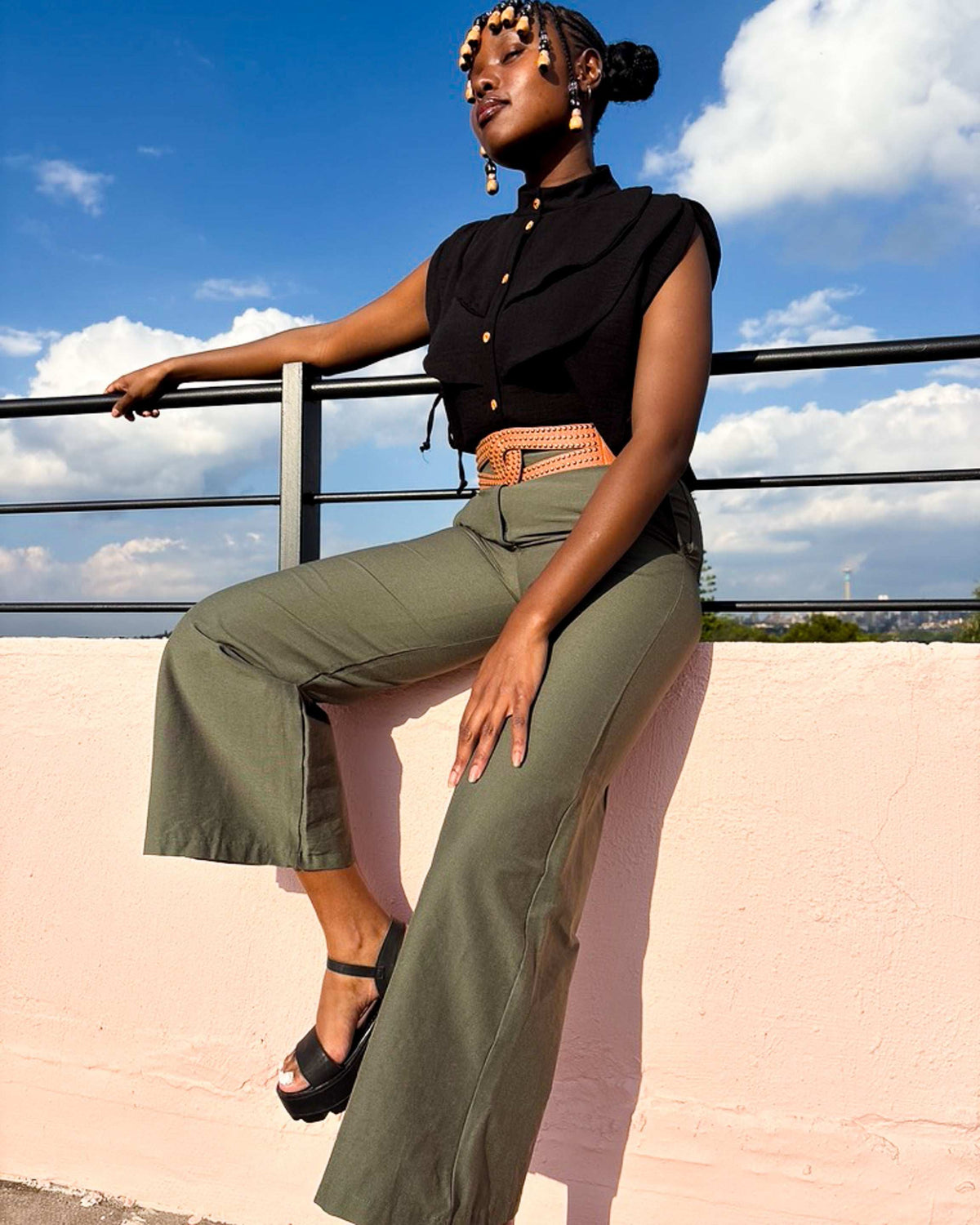Maxime Pants Olive Green