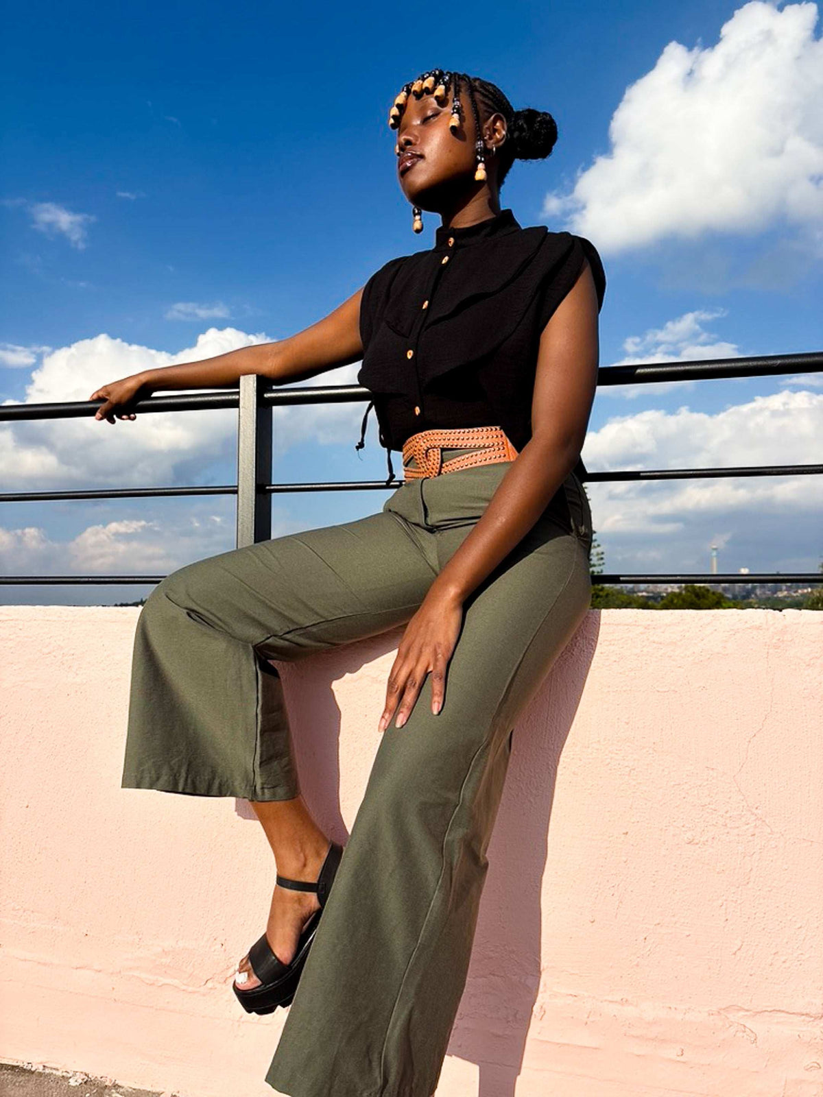 Maxime Pants Olive Green