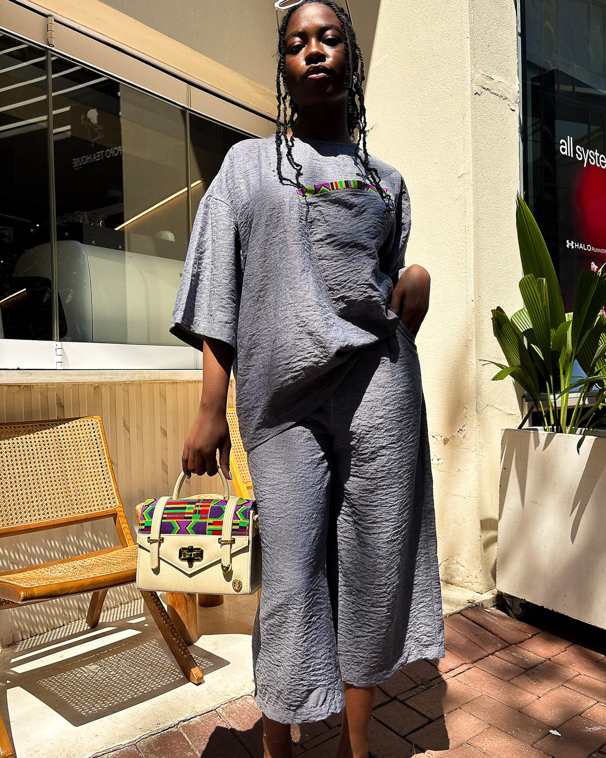 Gabriella Pants Chambray - DR PACHANGA