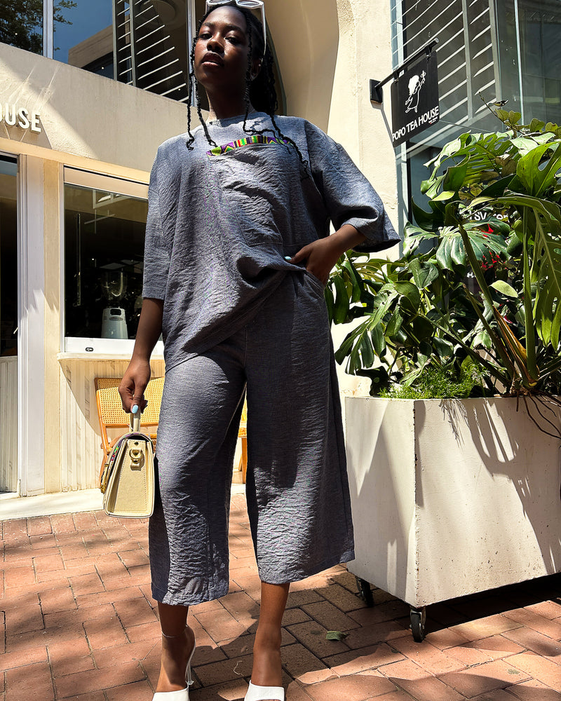 Gabriella Pants Chambray - DR PACHANGA