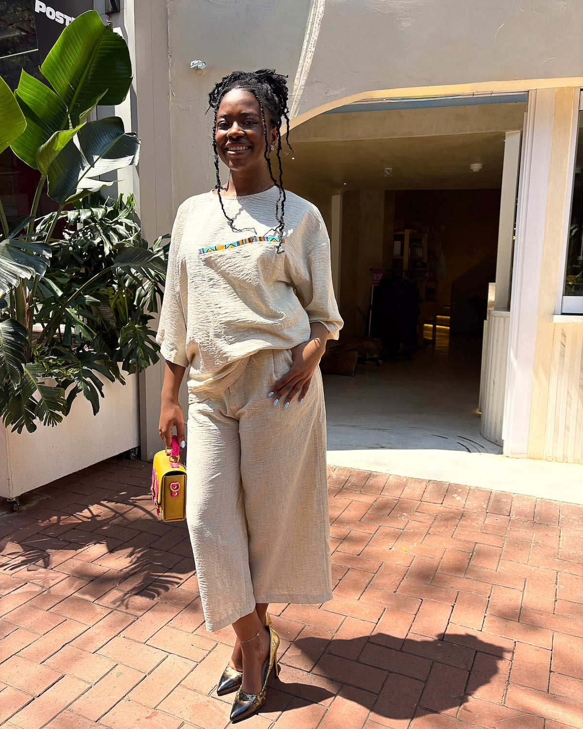 Gabriella Pants Oatmeal - DR PACHANGA