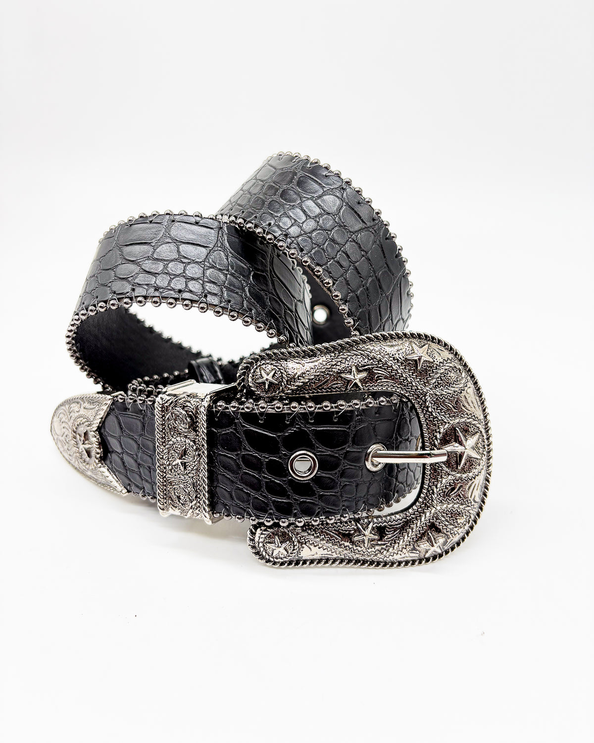 Snake Skin Engraved Buckle
