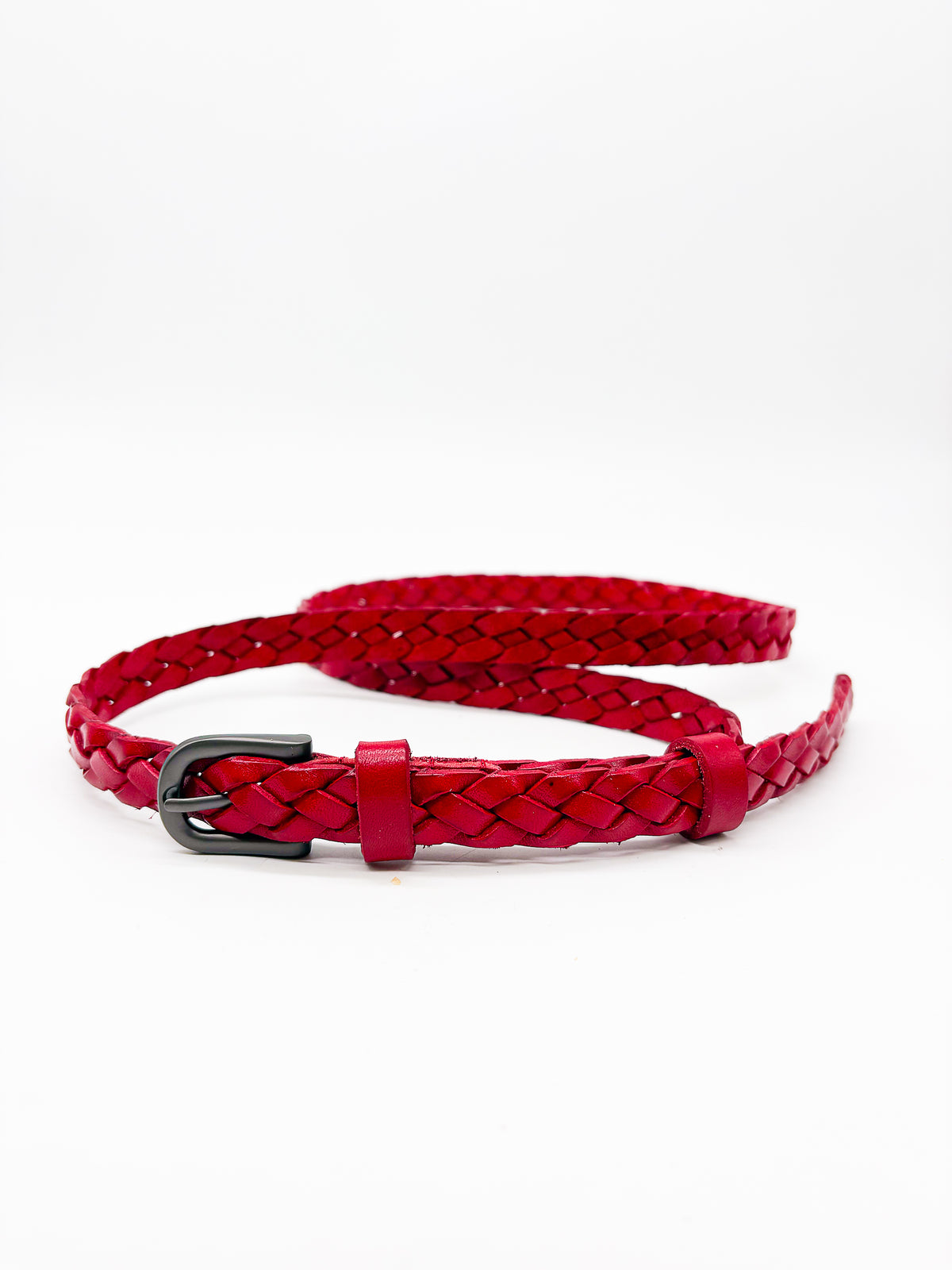 Braided Belt Red