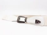Leather White Heart Buckle Belt - DR PACHANGA