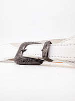 Leather White Heart Buckle Belt - DR PACHANGA