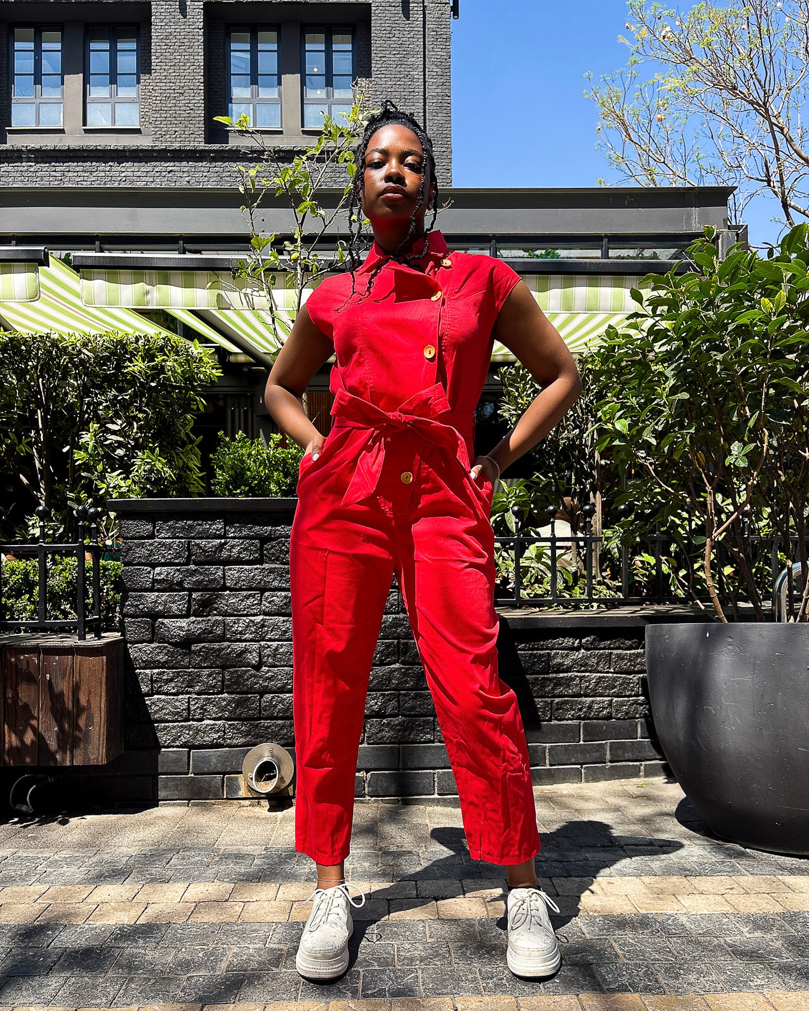 Anna Elsabie Red Jumpsuit – Dr Pachanga Clothing & Handbags