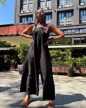 Kitsi Jumpsuit Black Heritage