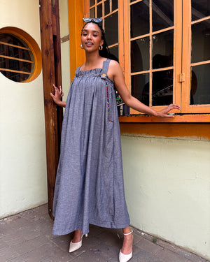 Himari Bag Dress Chambray