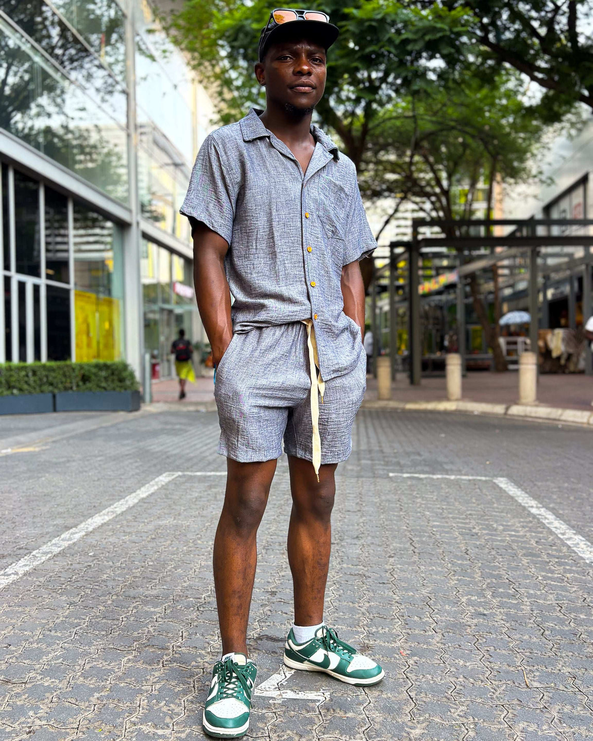 Jean René Denim Blue Linen Shirt