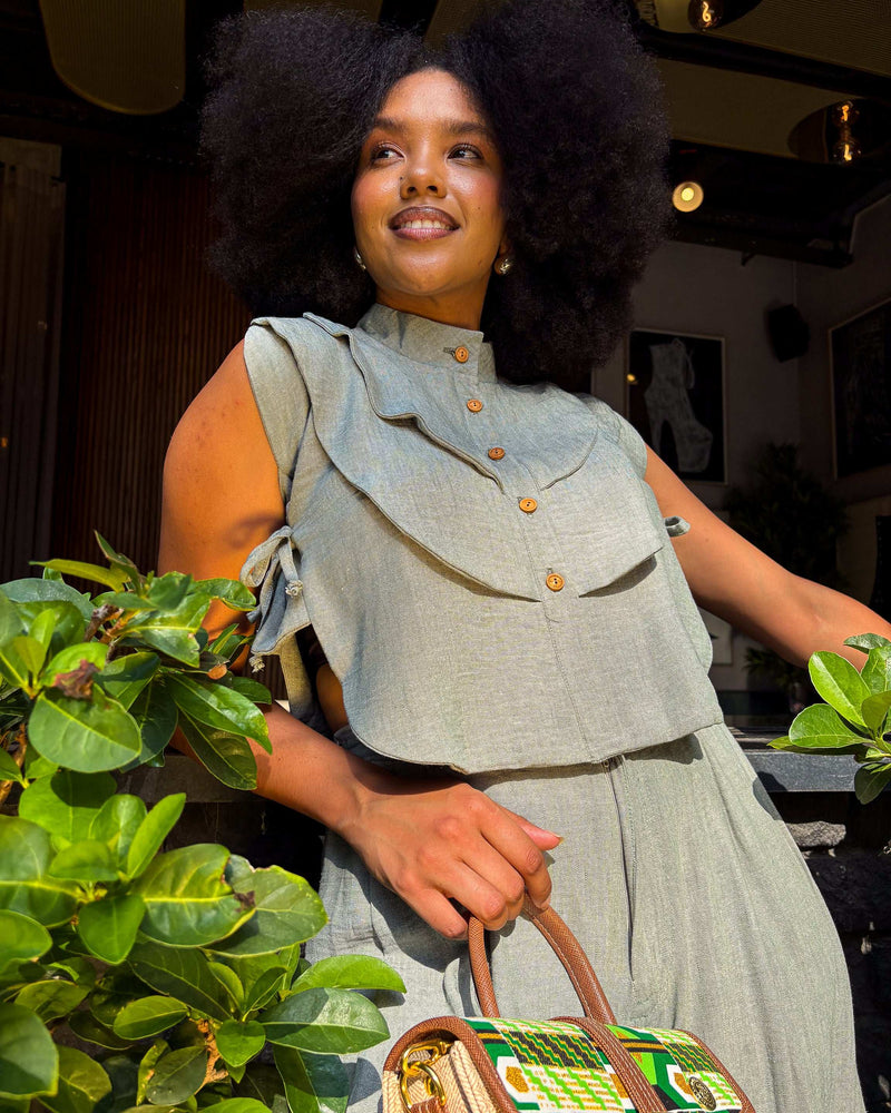 Mieke Top Olive Green