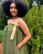 Himari Baggy Dress Green