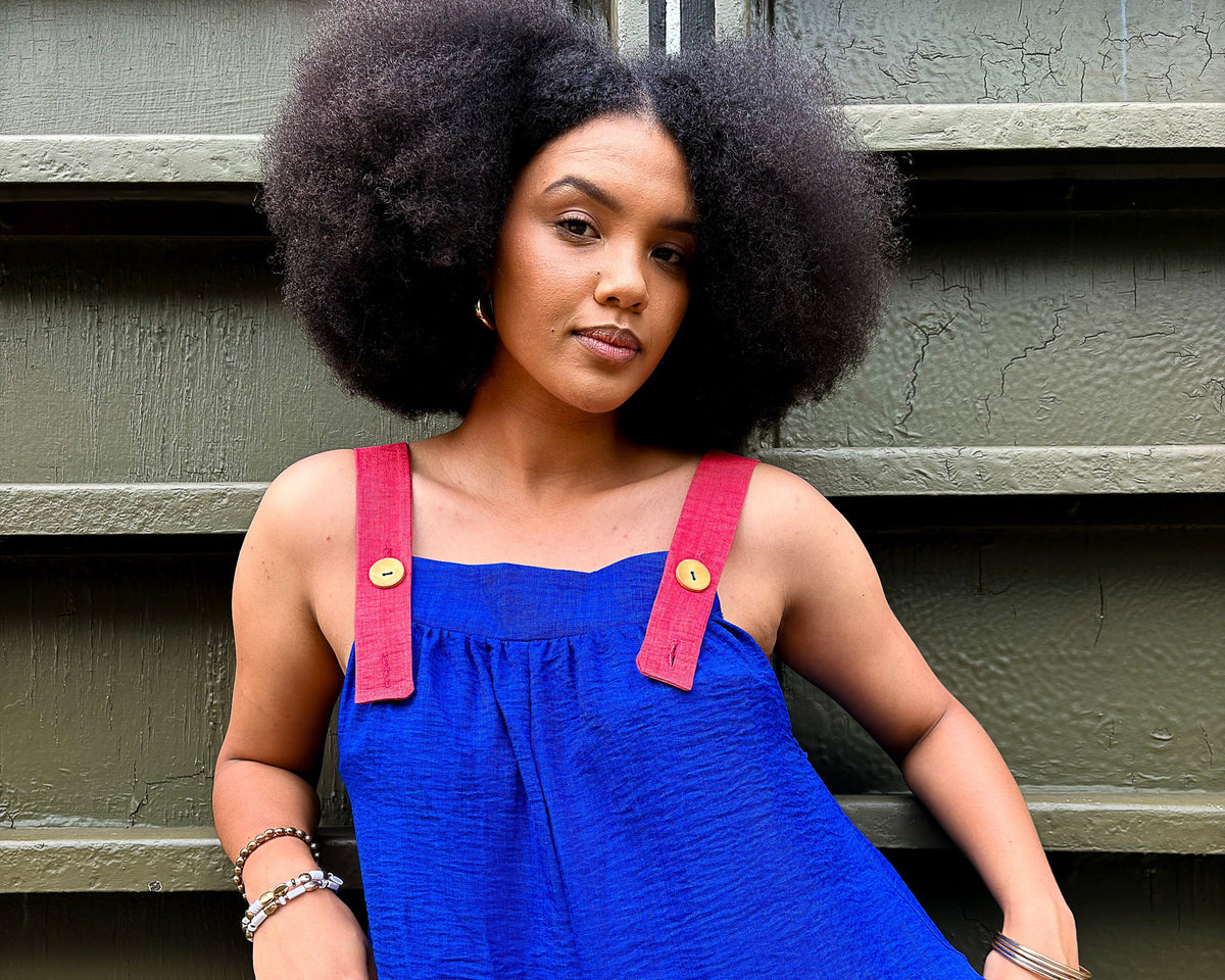 Kitsi Royal Blue Jumpsuit - DR PACHANGA