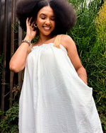 Himari Baggy Dress White