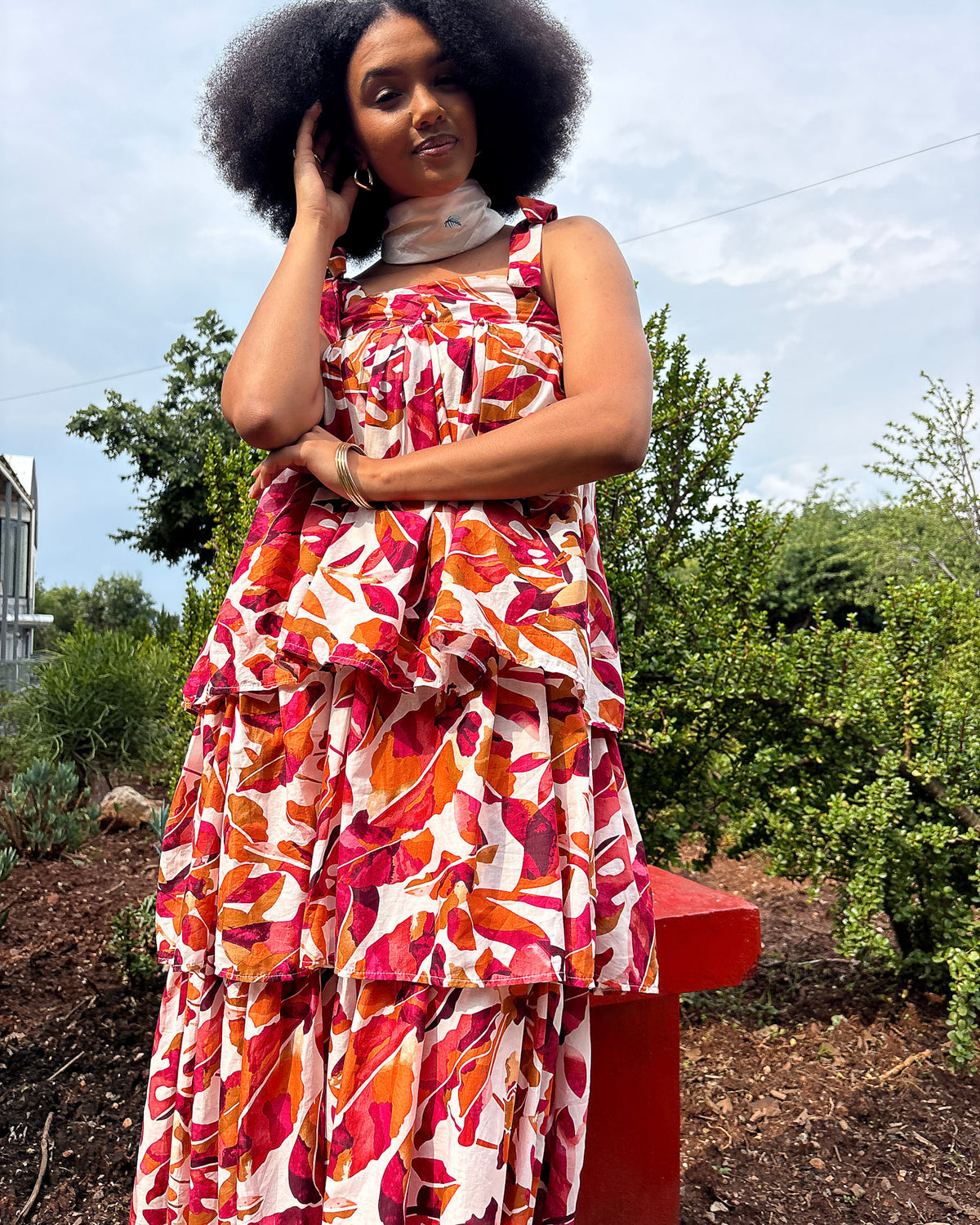 Michaela Dress Pink Floral - DR PACHANGA