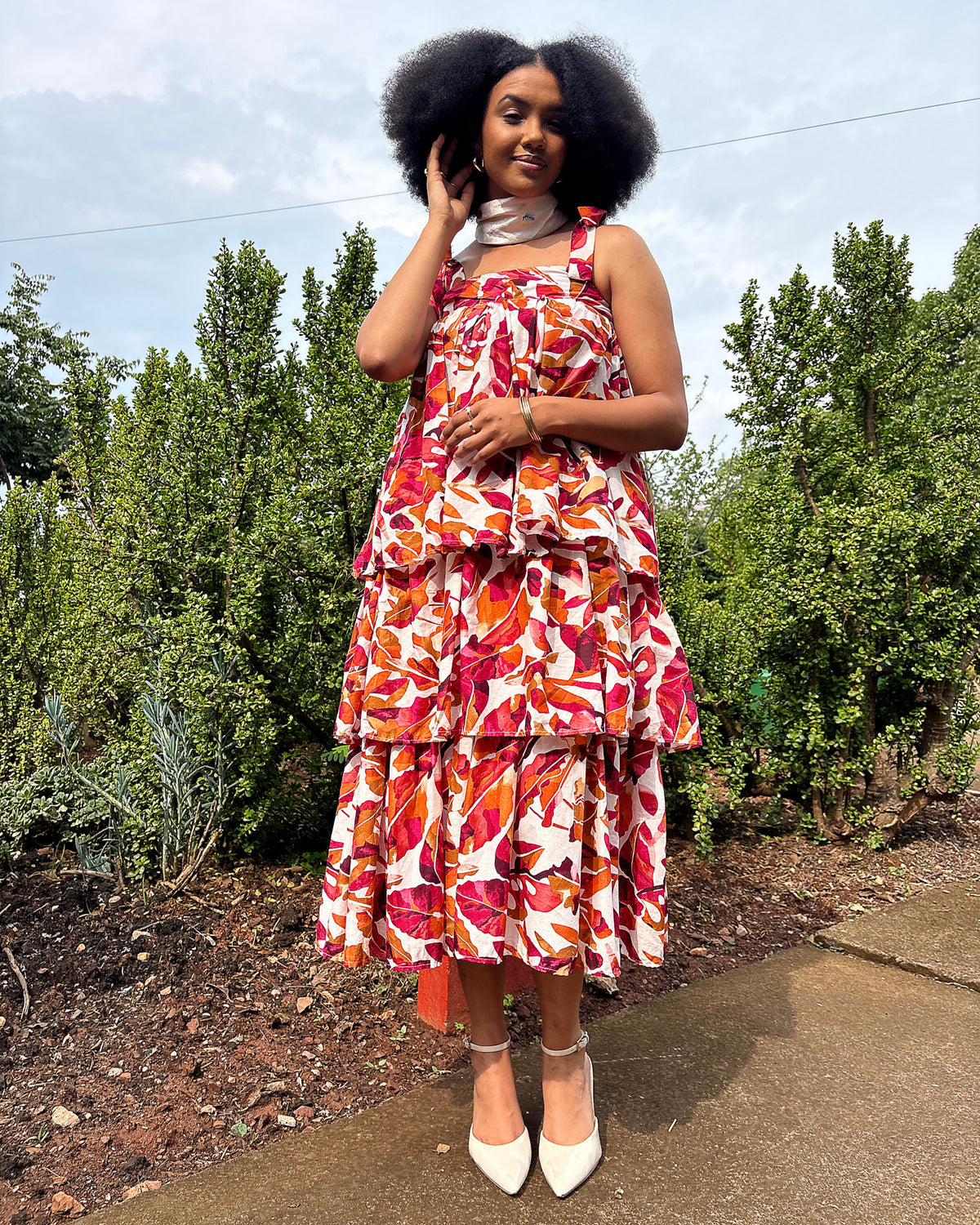 Michaela Dress Pink Floral - DR PACHANGA