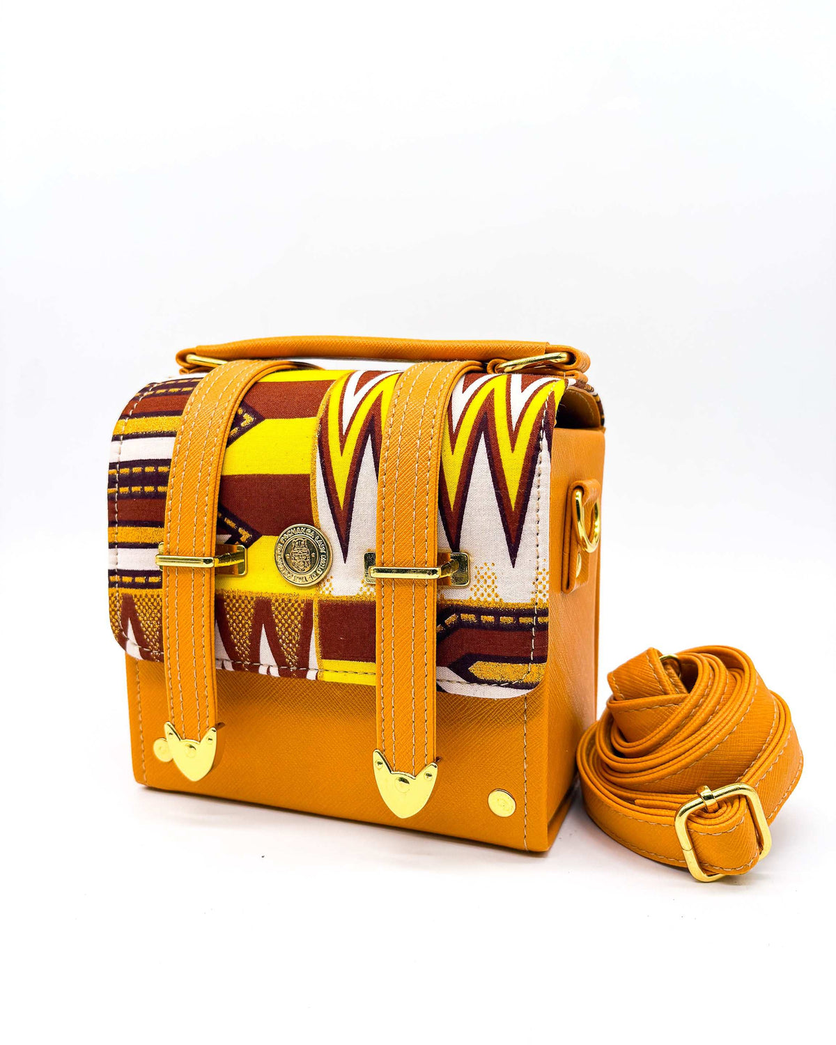 Penny Orange Yellow Print