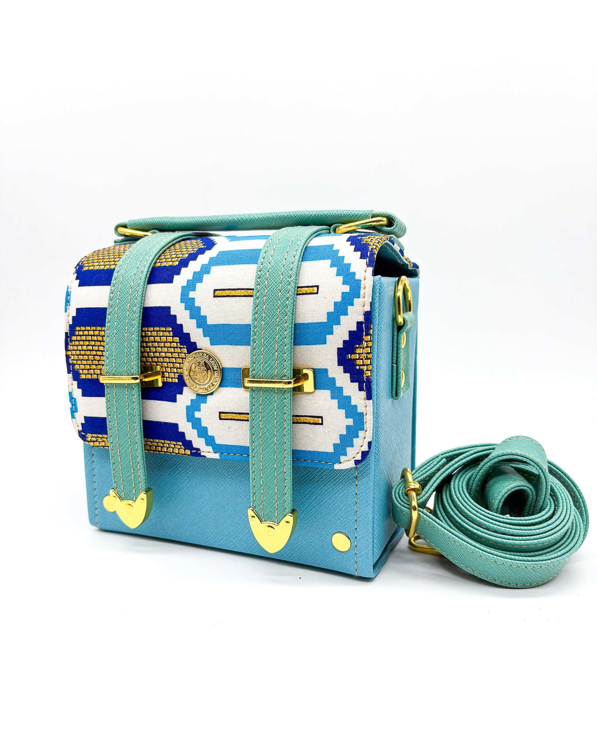 Penny Turqoise Blue Print